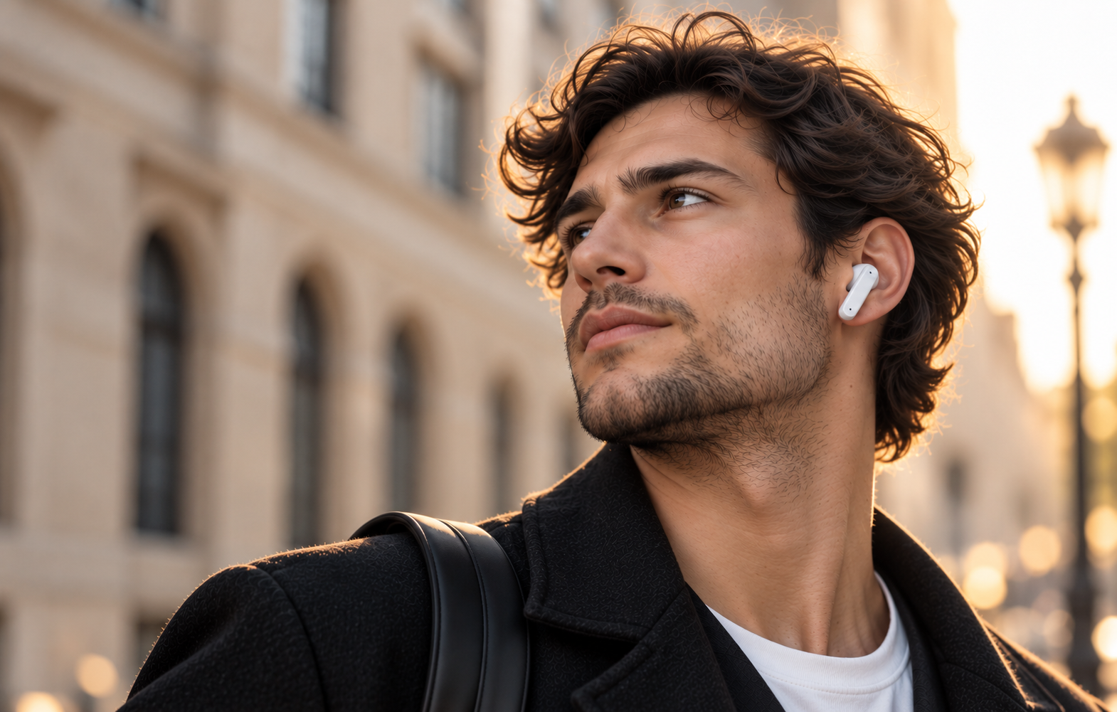 Duas pessoas conversando usando PBUDS LX10 MKII